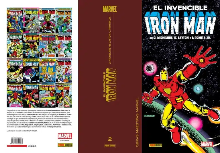  Review of Marvel Masterpieces.  Invincible Iron Man by Michelinie, Romita Jr.  and Layton 2 of 3

