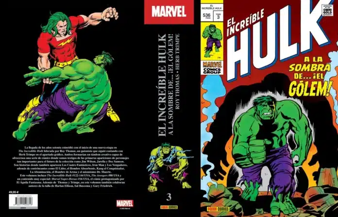  Revisión de Marvel Gold.  El Increíble Hulk 3 - A la sombra del… ¡Golem!

