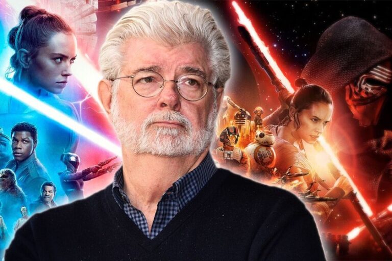 What was George Lucas' plan for the third 'Star Wars' trilogy and why he decided not to do it