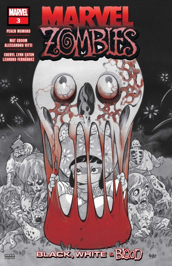 Portada de Marvel Zombies: Negro, Blanco y Sangre #3.