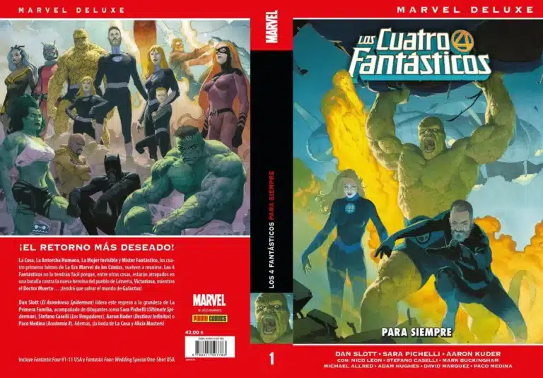  Revisión de Marvel Deluxe.  Los 4 Fantásticos 1 de Dan Slott - Para siempre

