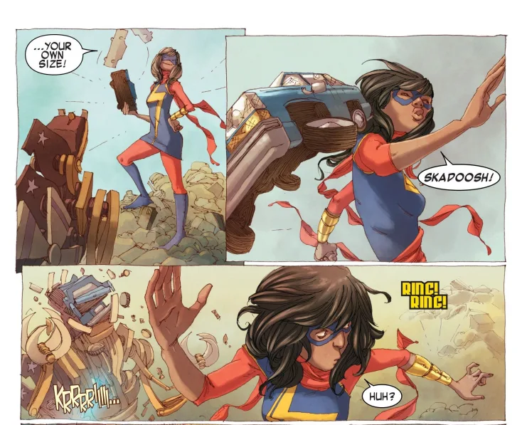 ¡Todo nuevo e increíble ahora!  Punto uno #1, Diferencia en héroes, Kamala Khan, Marvel Comics, Ms. Marvel