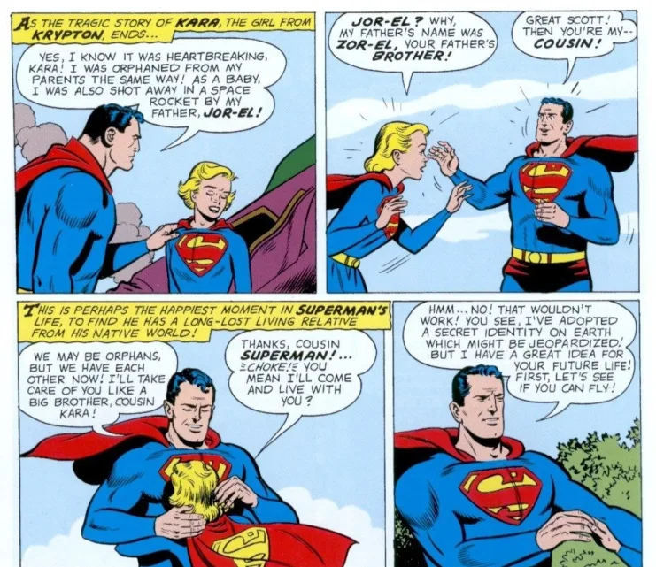 How Supergirl discovers her cousin’s secret identity.