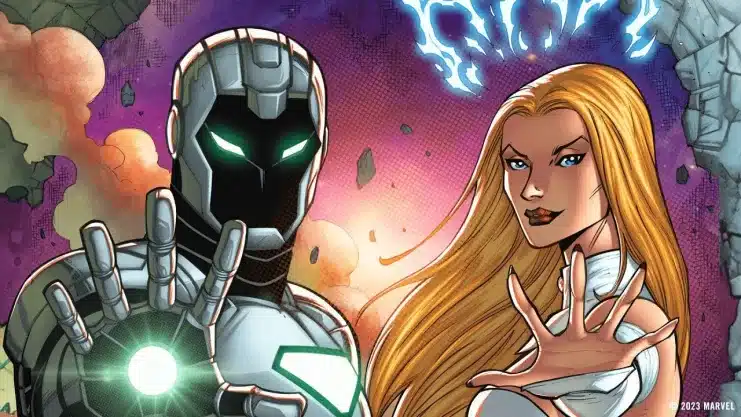 Tony Stark and Emma Frost’s marriage may be in jeopardy.