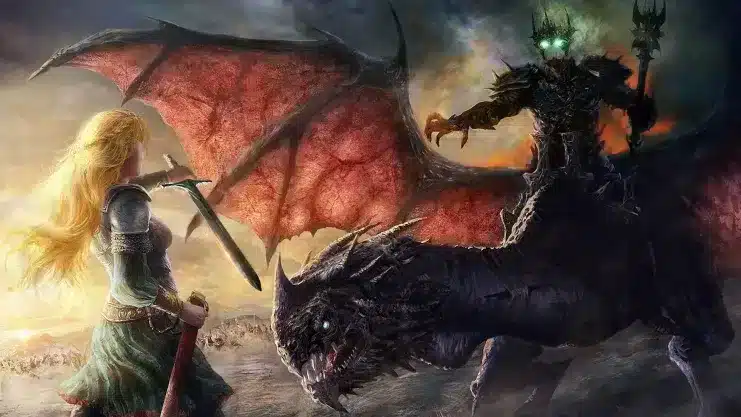 La Espada Mágica Éowyn, María Valiente El Hobbit, La Profecía del Señor de los Anillos, El Rey Brujo Anmar