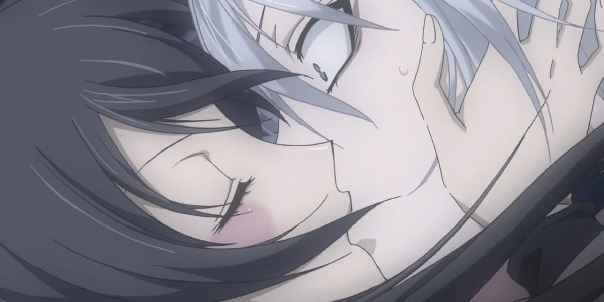 Nanami besa a Tomoe en Kamisama Kiss