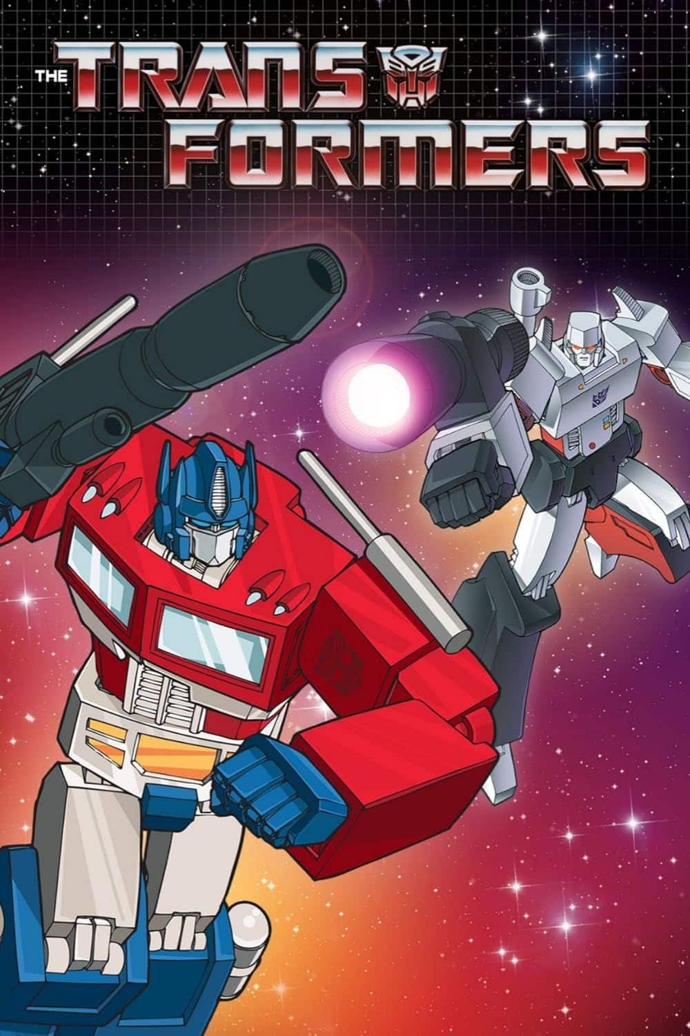 Optimus Prime luchando contra Megatron en el cartel de The Transformers