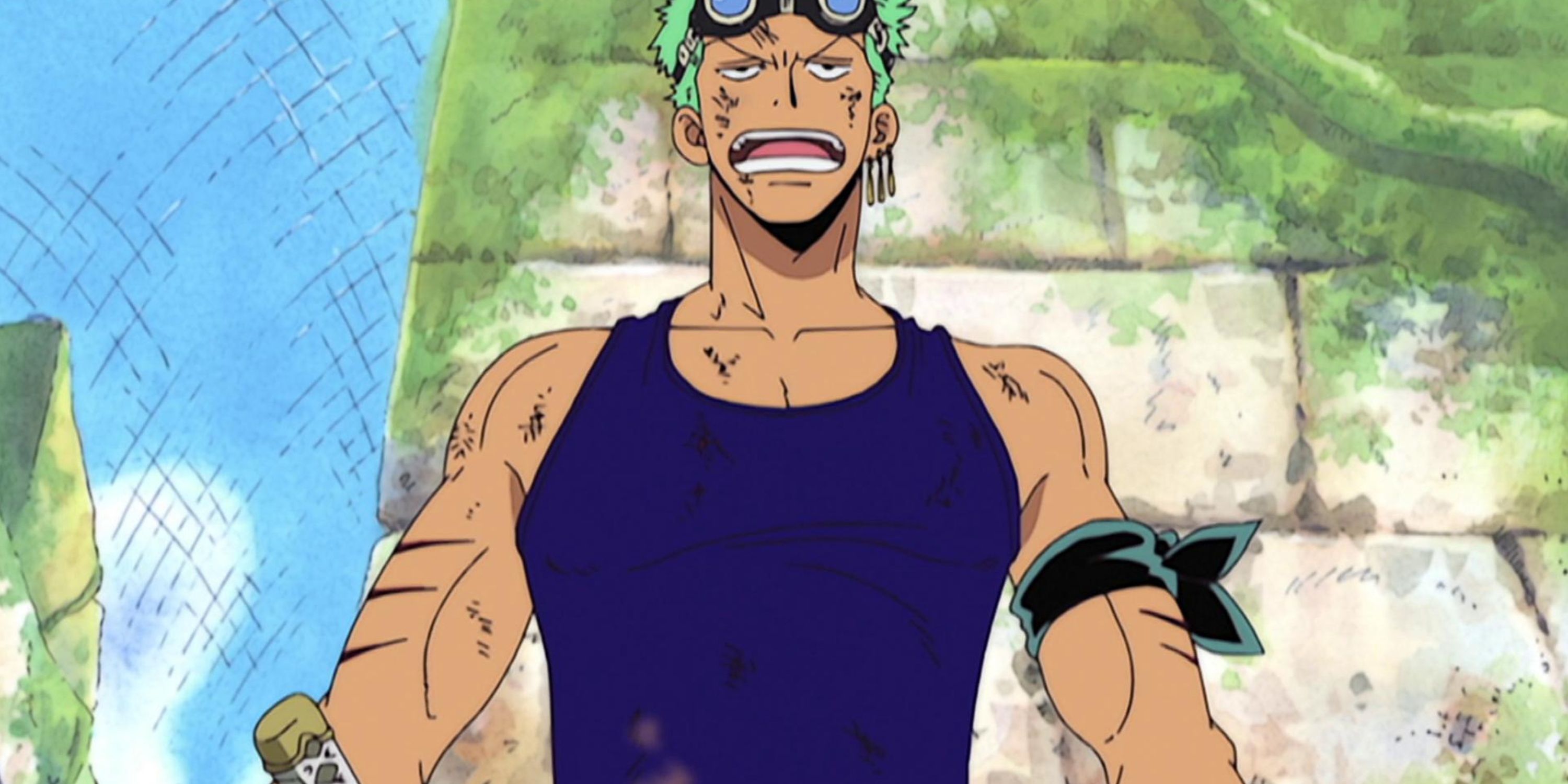 Roronoa Zoro durante los eventos del arco Skypiea de One Piece