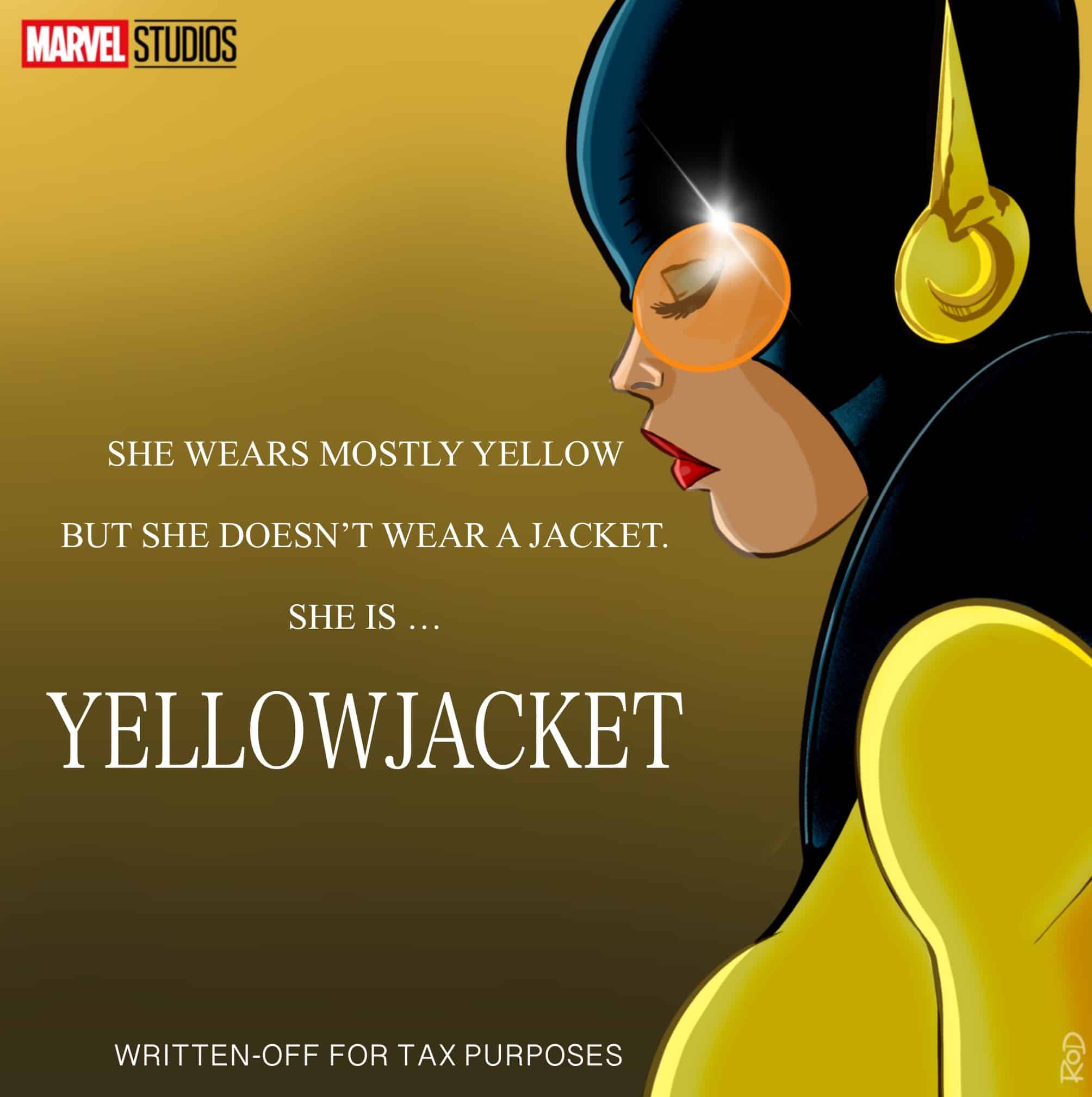 Un cartel para una película teórica de Yellowjacket.