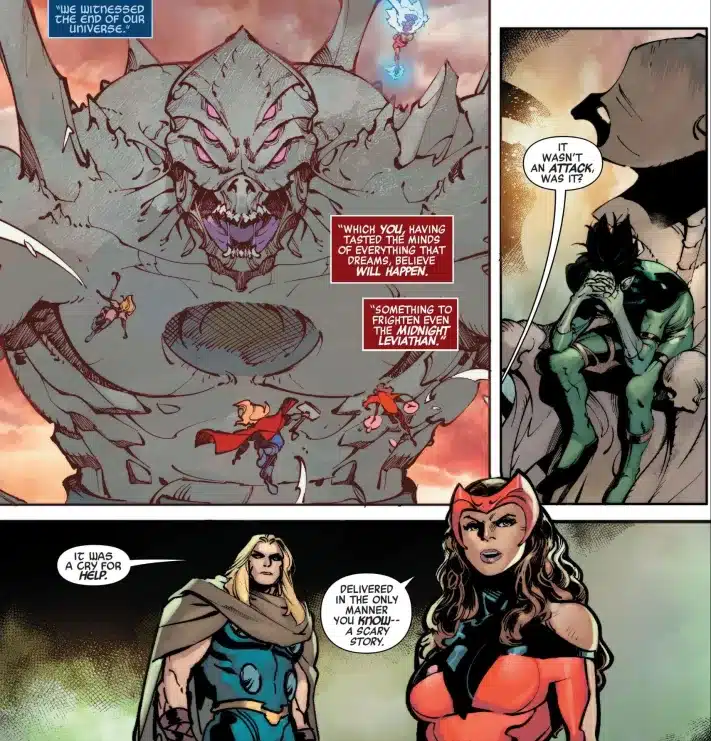 Una combinación de héroes y villanos, una amenaza sin precedentes, Vengadores, Pesadilla, Universo Marvel