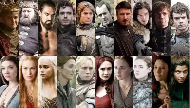 The most popular characters from Game of Thrones