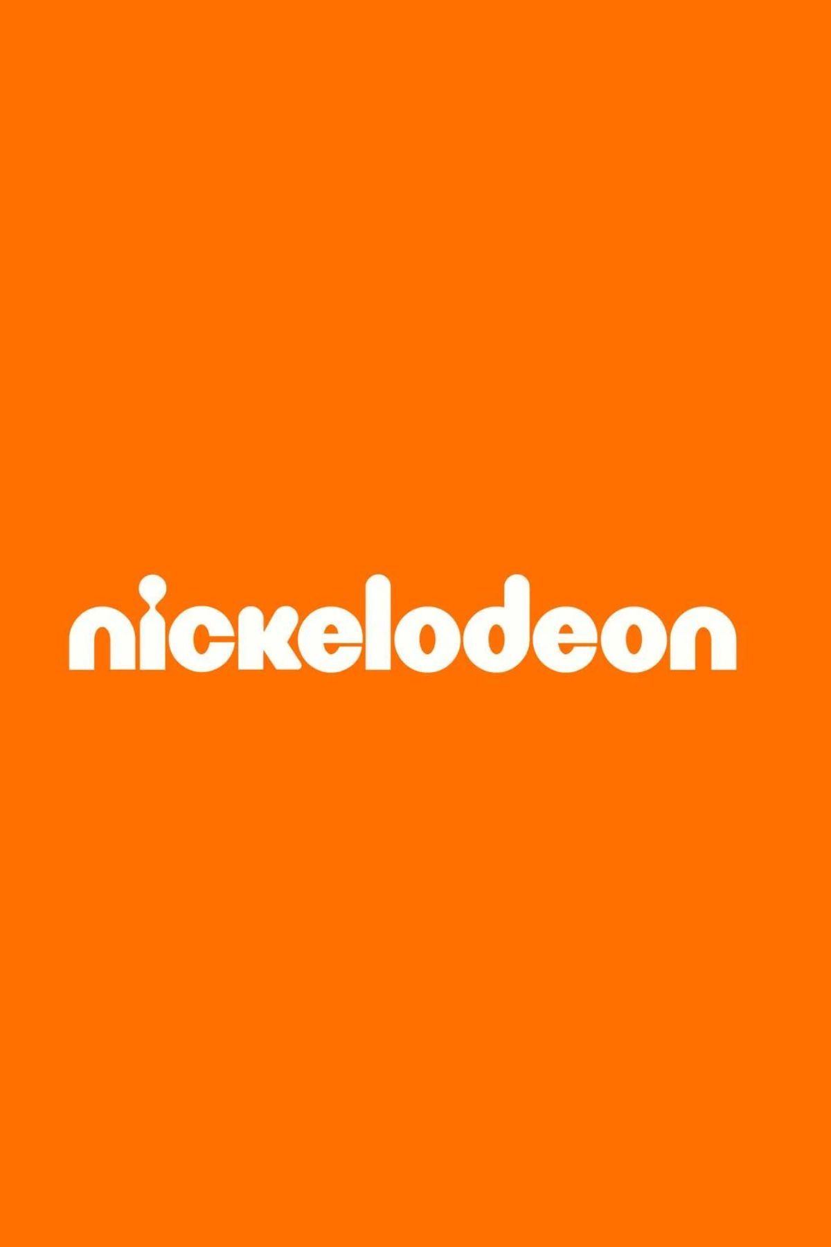 Fondo naranja con el logo de Nickelodeon.