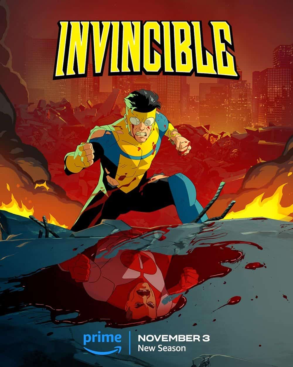 Mark Grayson ve el reflejo de su padre en la promoción Invincible