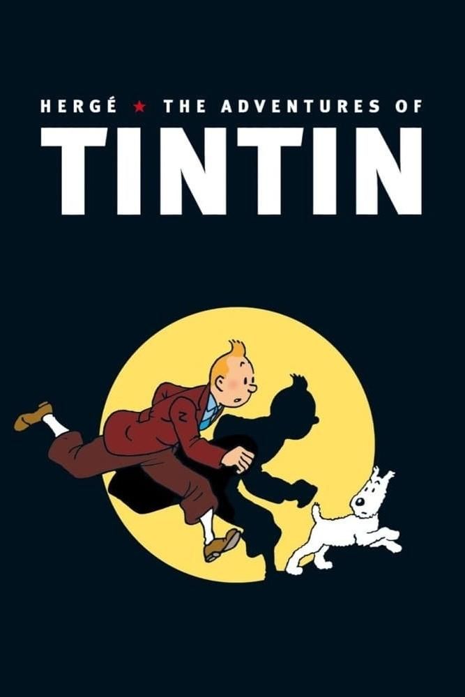 Cartel de la serie de televisión Las aventuras de Tintín