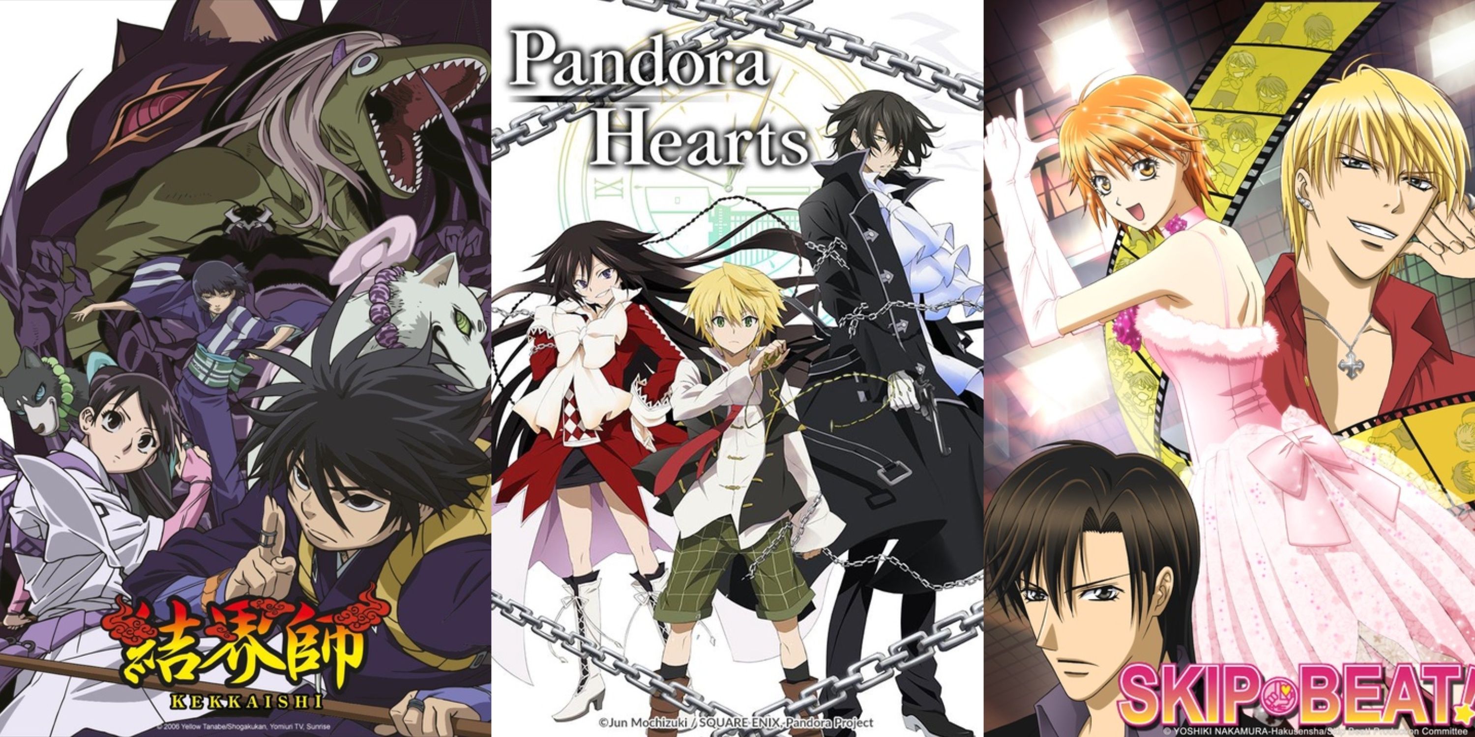 Kekkaishi, Pandora Hearts y Skip Beat!  animado pósters