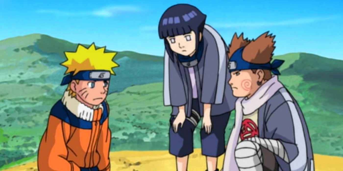 Naruto en una misión para escoltar al vendedor ambulante.