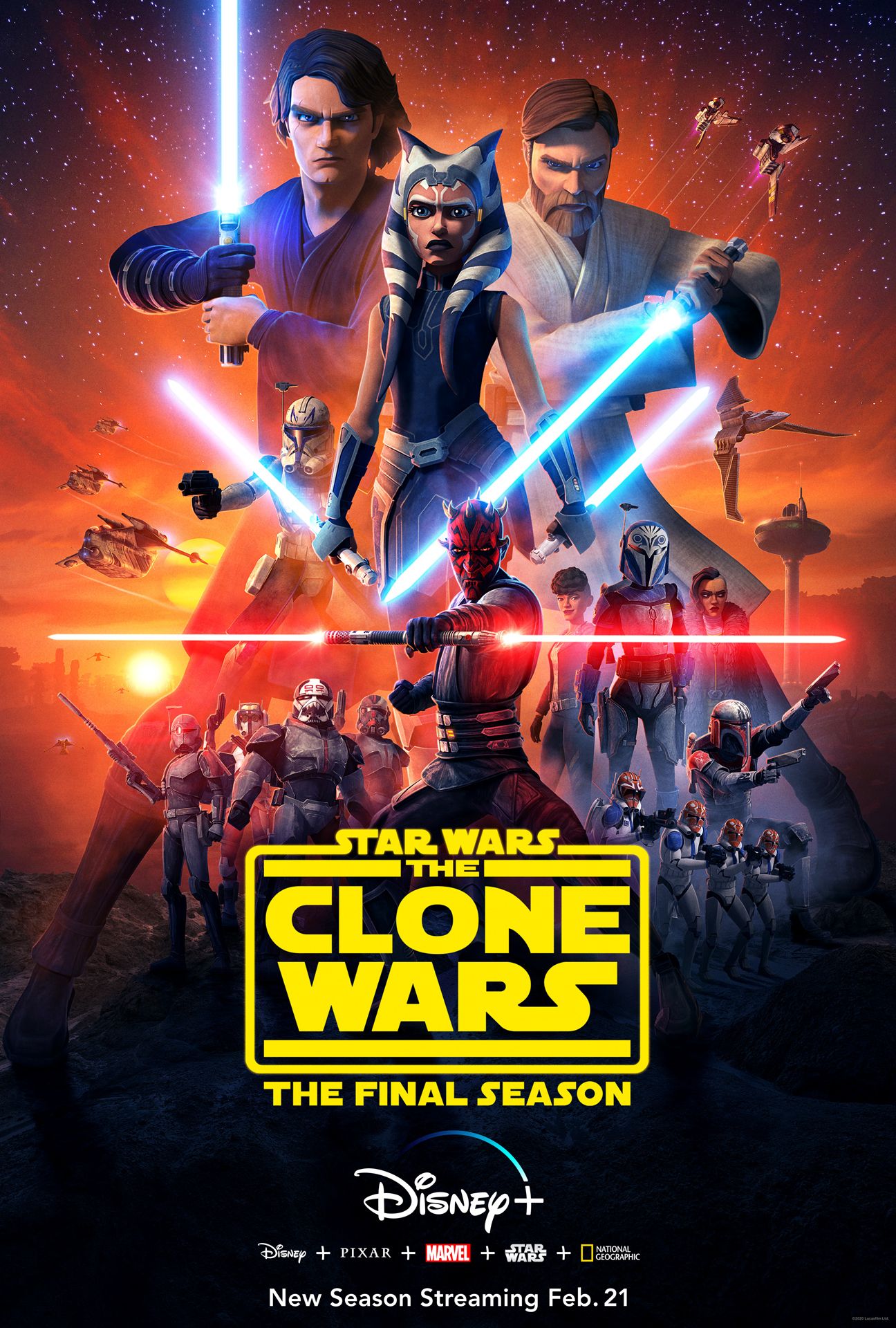 Póster de la serie de televisión Star Wars The Clone Wars