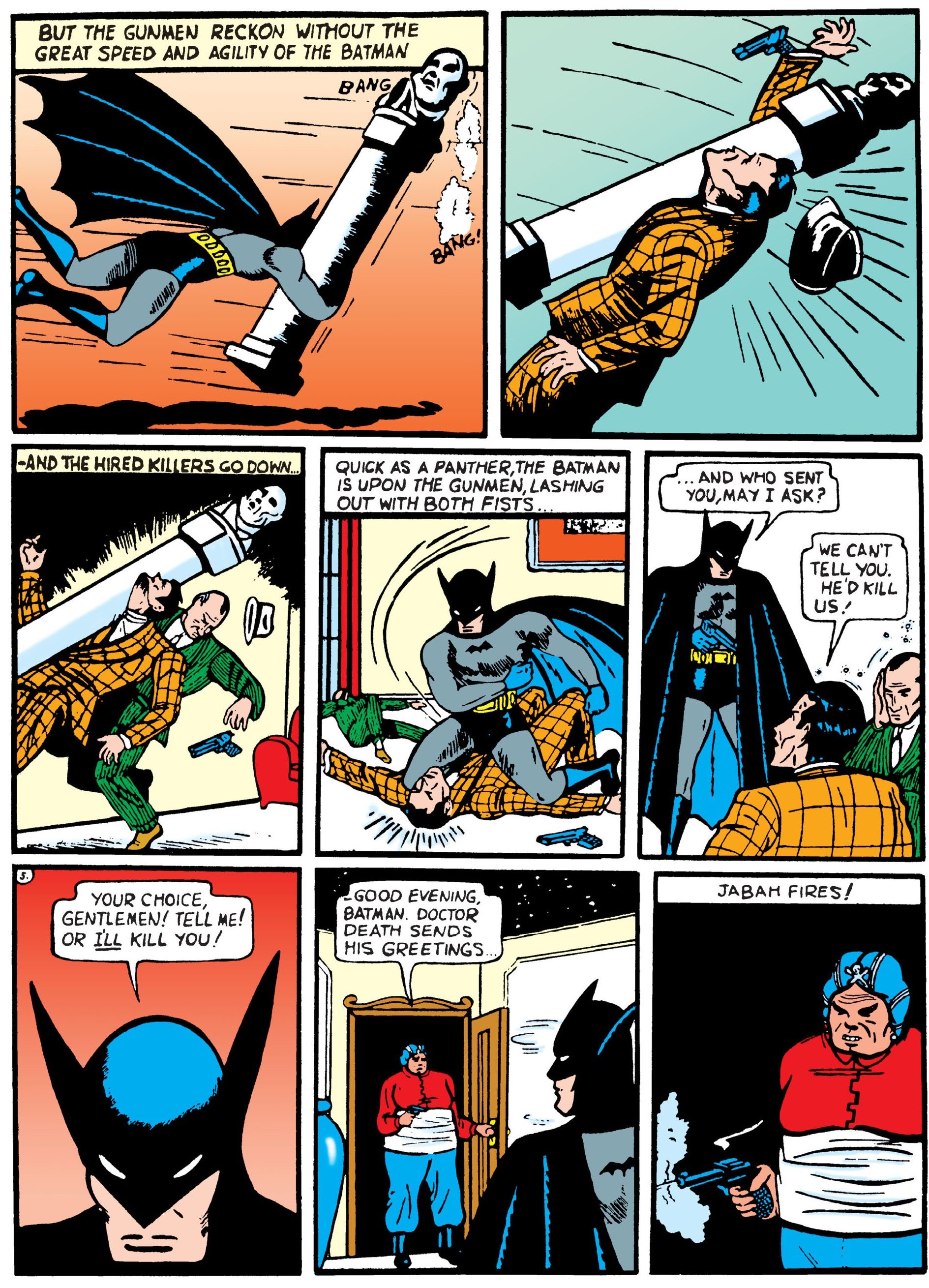 Batman está acorralado por Jabah