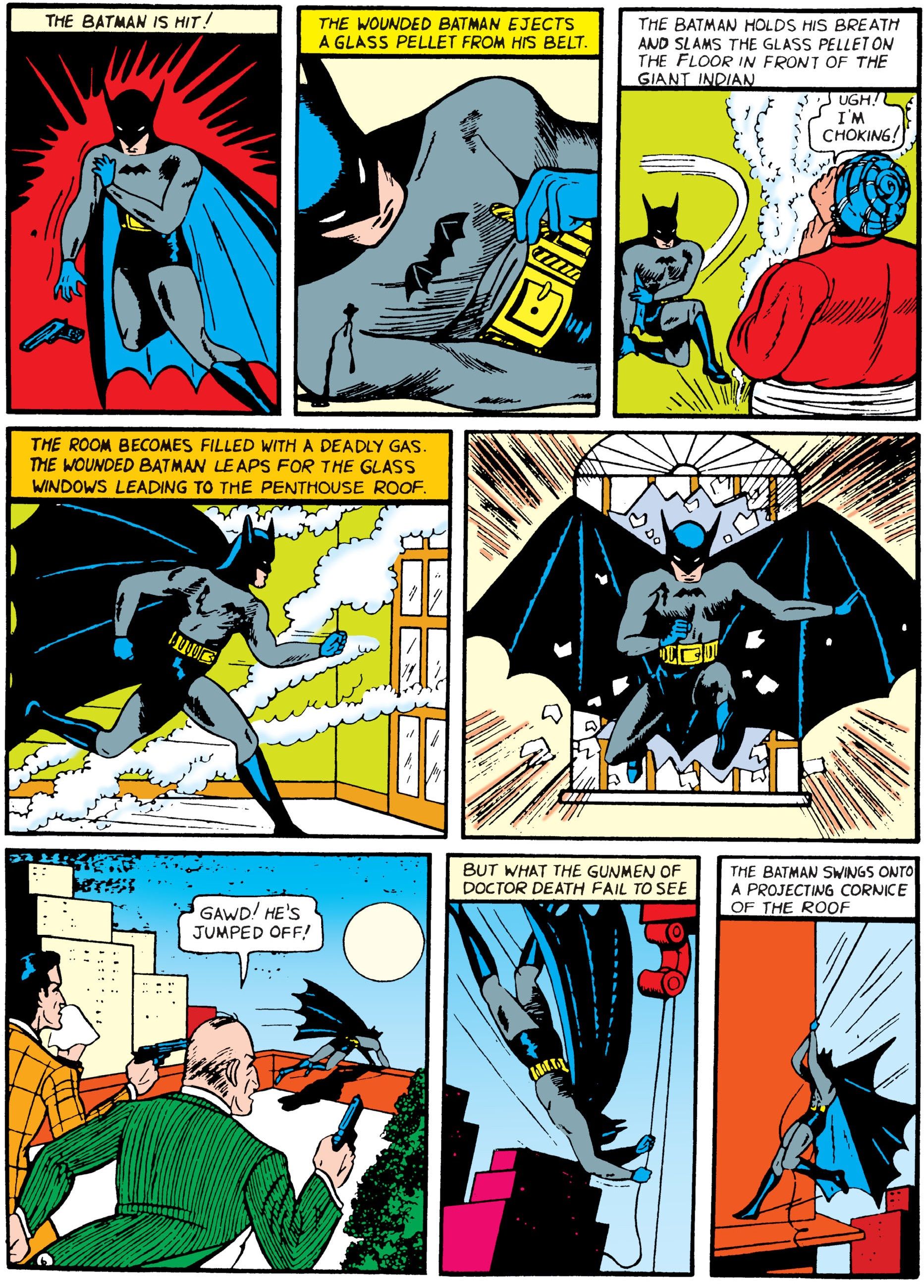 Batman recibe un disparo de Jabah