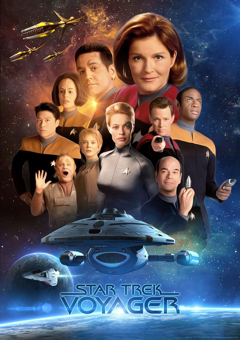 El casting de una promoción de Star Trek Voyager