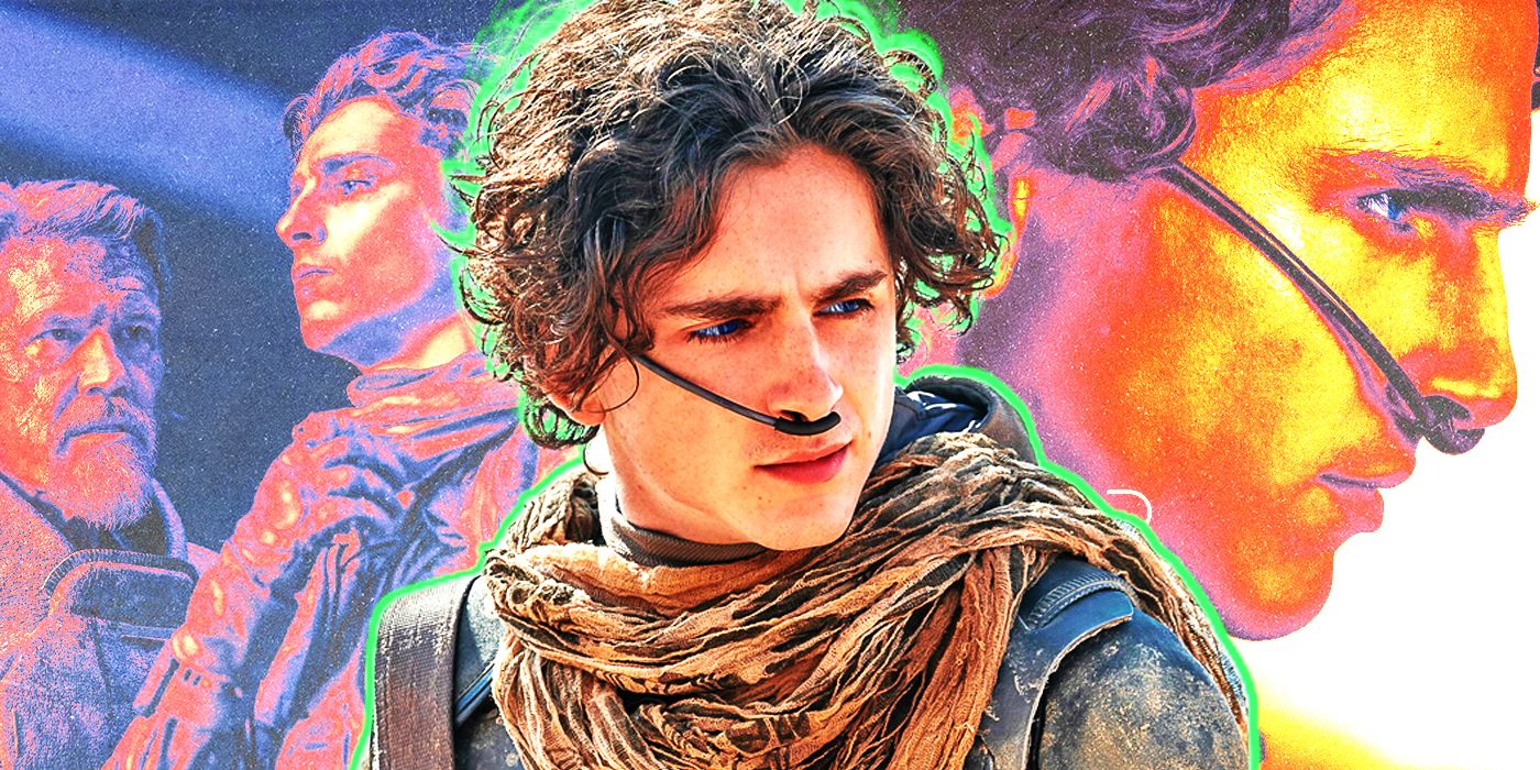 Paul Atréides compuesto de Timothée Chalamet en las nuevas películas de Dune