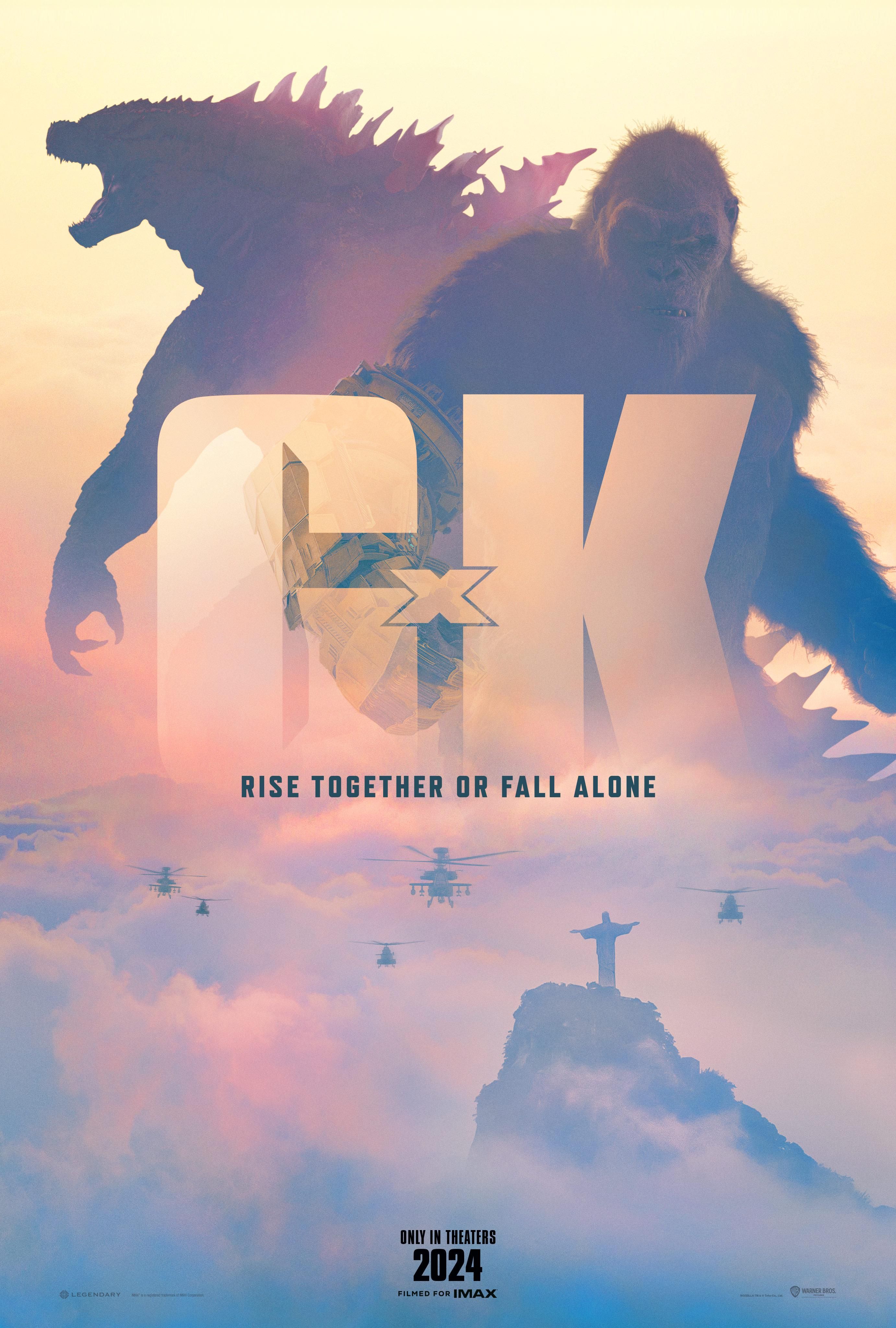 Godzilla X Kong El Nuevo Reino 2024 Nuevo póster de la película