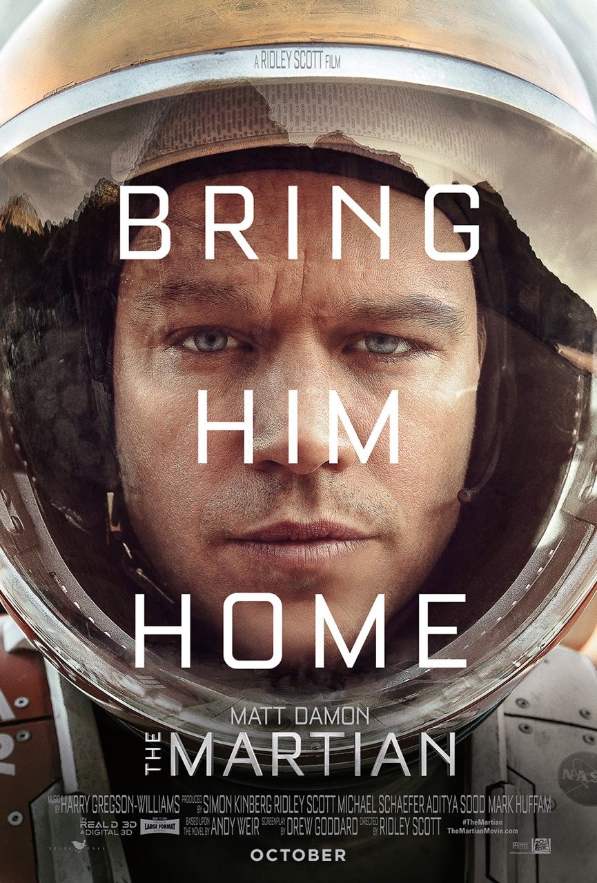 El cartel de la película marciana.