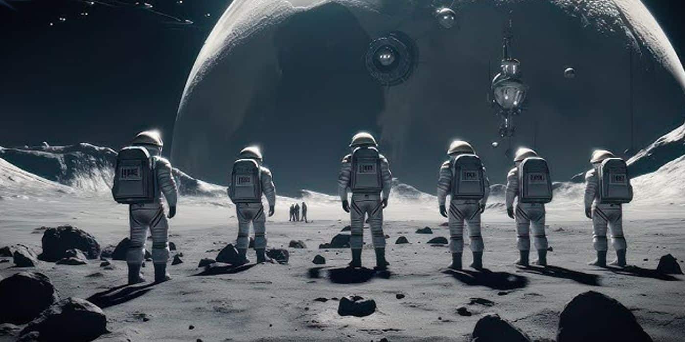 Astronautas en la Luna en la Luna de Duncan Jones (2009)