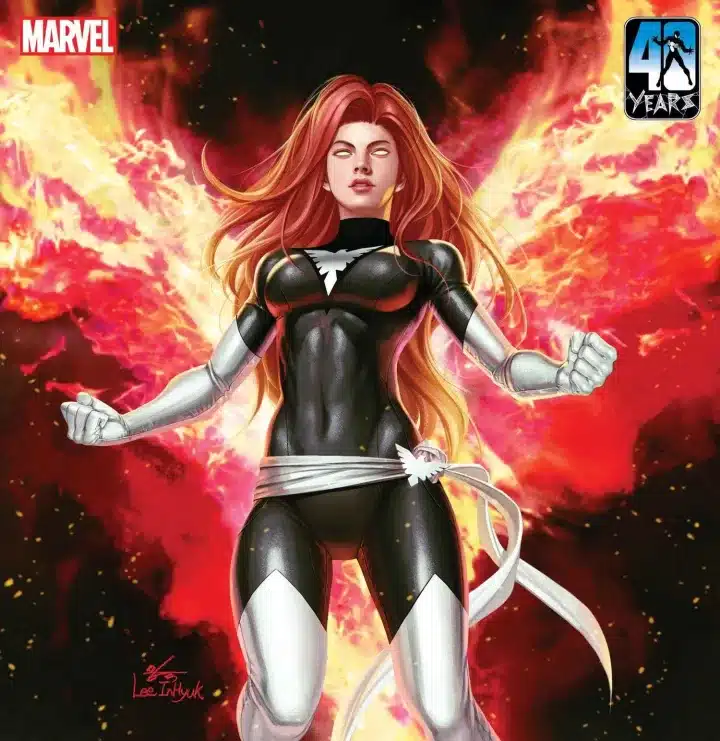 Jean Grey Black Phoenix, traje negro de Marvel Heroes, tributo a Marvel Spider-Man, traje negro de Picara, portadas alternativas de X-Men