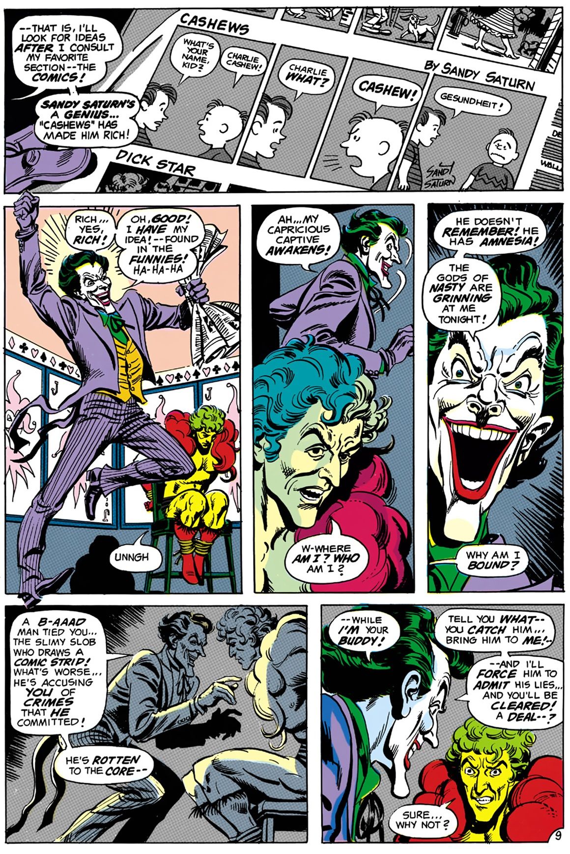 El Joker le pide al Creeper que rapte a Charles Schulz