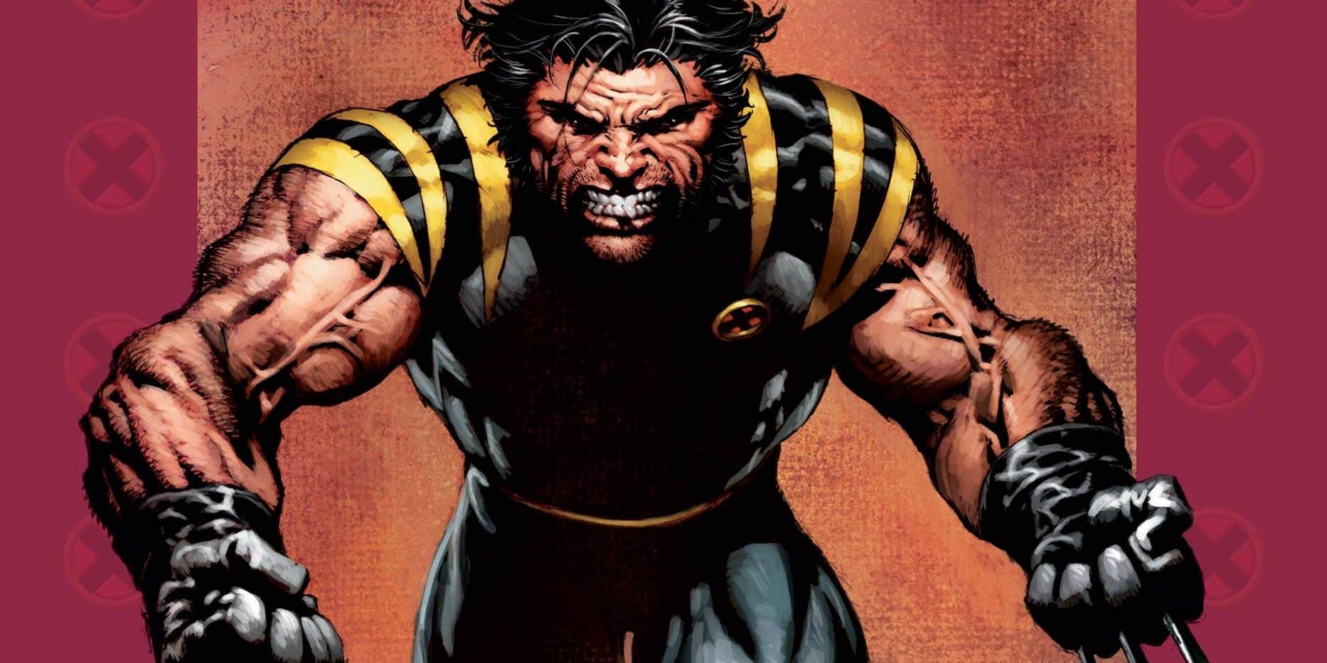 Ultimate Wolverine hace una mueca mientras camina hacia adelante con las garras extendidas.