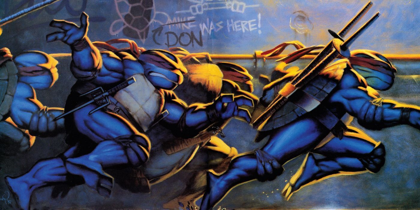 La portada de la historia de las Tortugas Ninja, "Recuerdos del futuro."