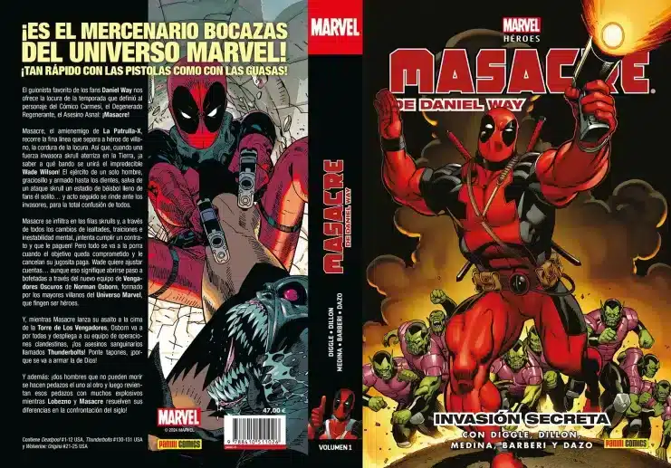  Revue des héros Marvel.  Daniel Road Massacre 1 - Invasion secrète

