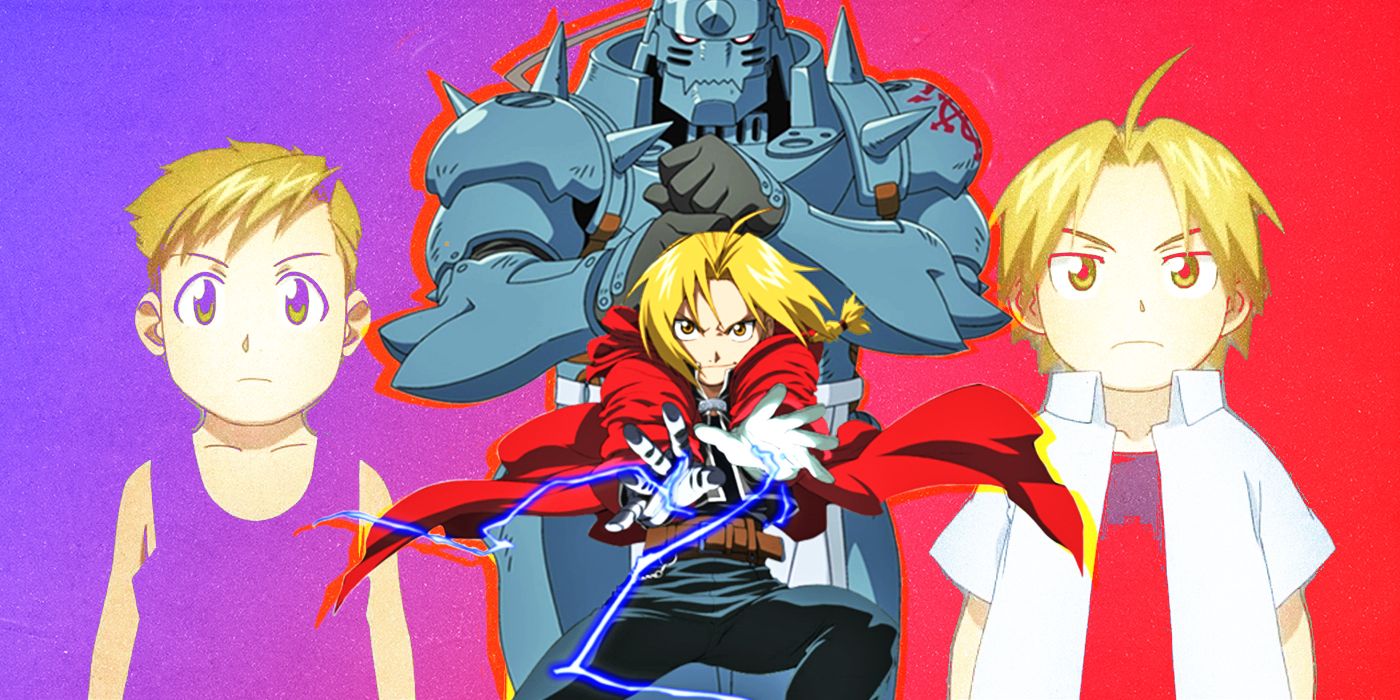 Adultos y jóvenes Edward y Alphonse Elric de las FMA