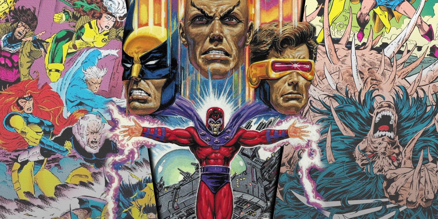 Magneto, Wolverine y los X-Men en diferentes escenas de Atracciones Fatales