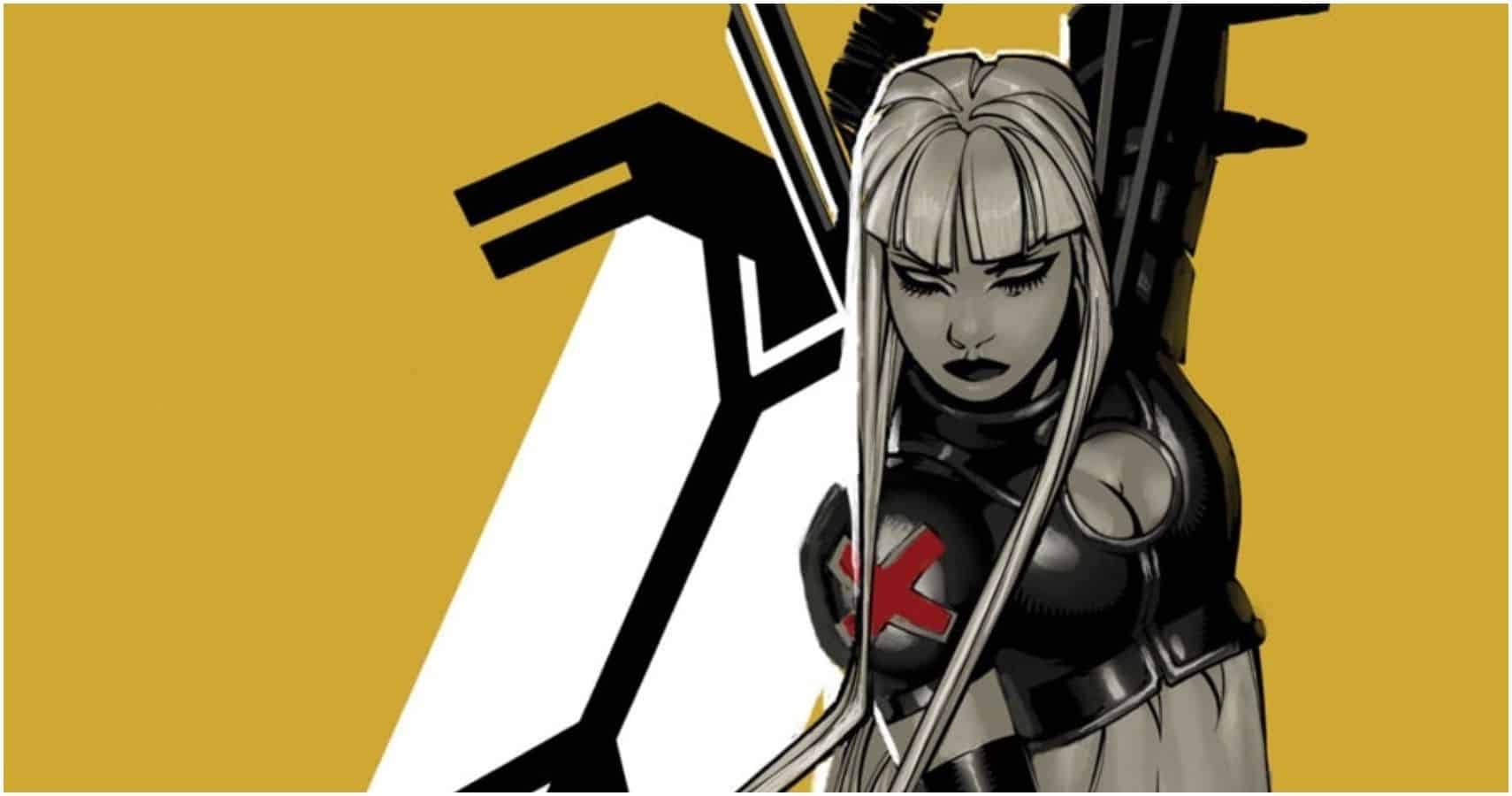 Magik con la espada de su alma.