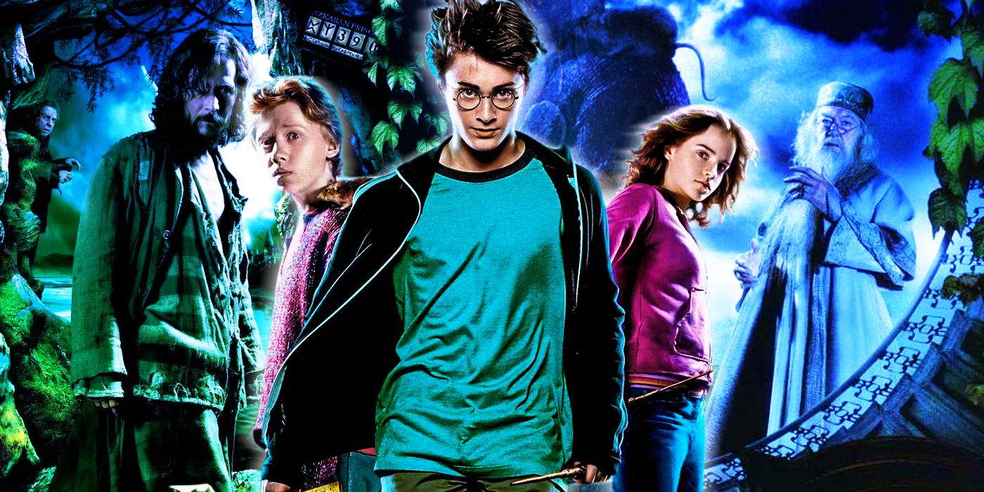 Sirius, Ron, Harry, Hermione y Dumbledore