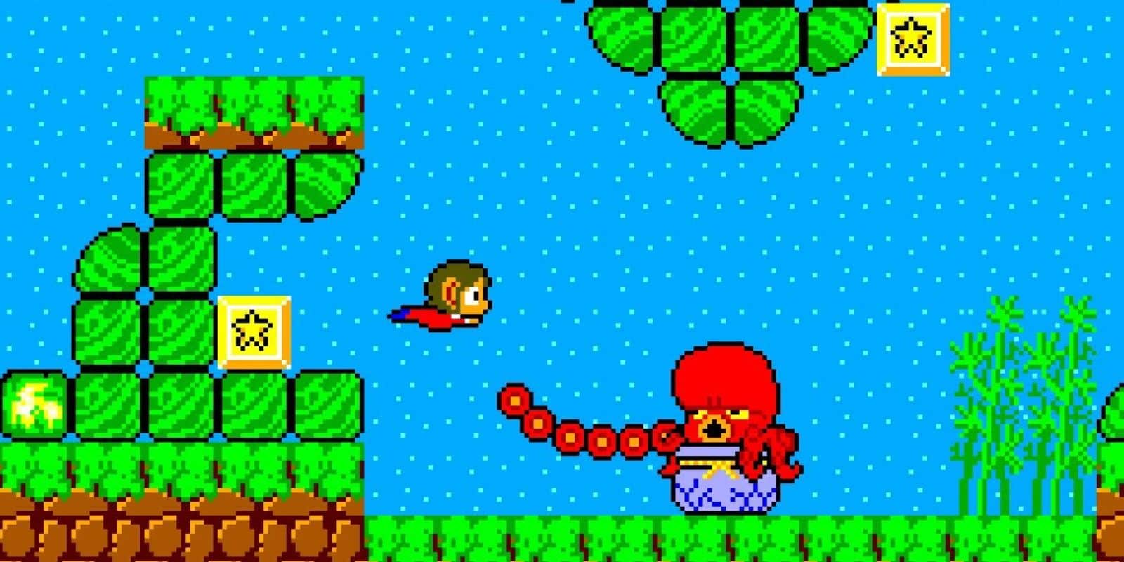 Alex Kidd en Miracle World Natación