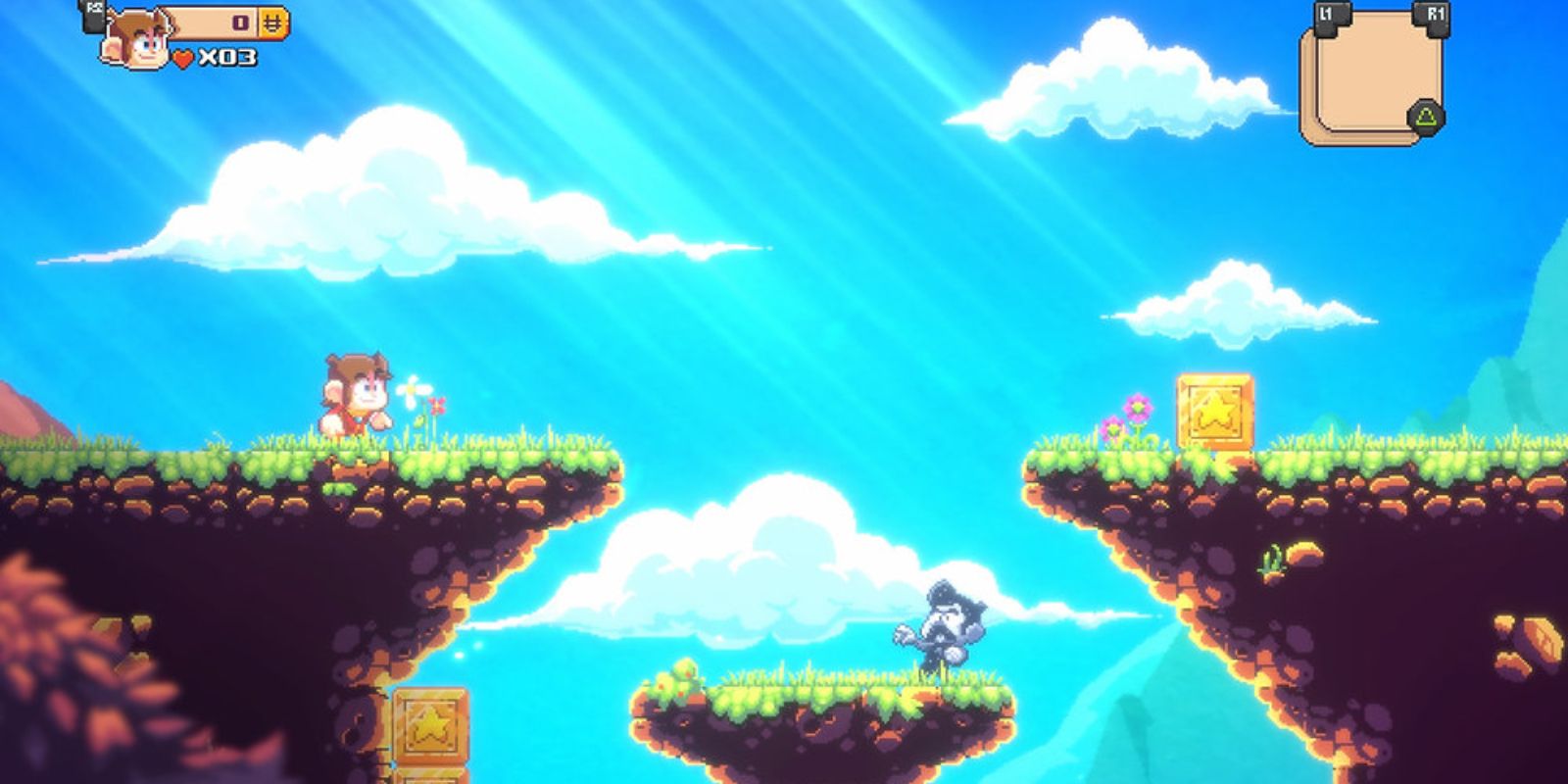 Alex Kidd en el juego Miracle World DX