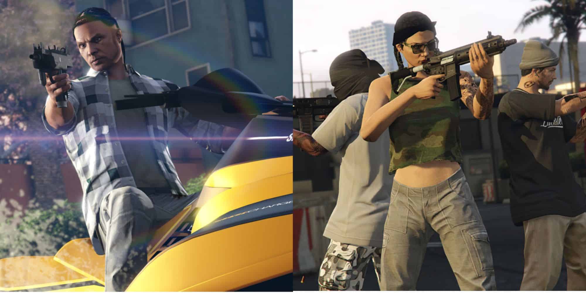 Jugadores que completan varias misiones en GTA V Online