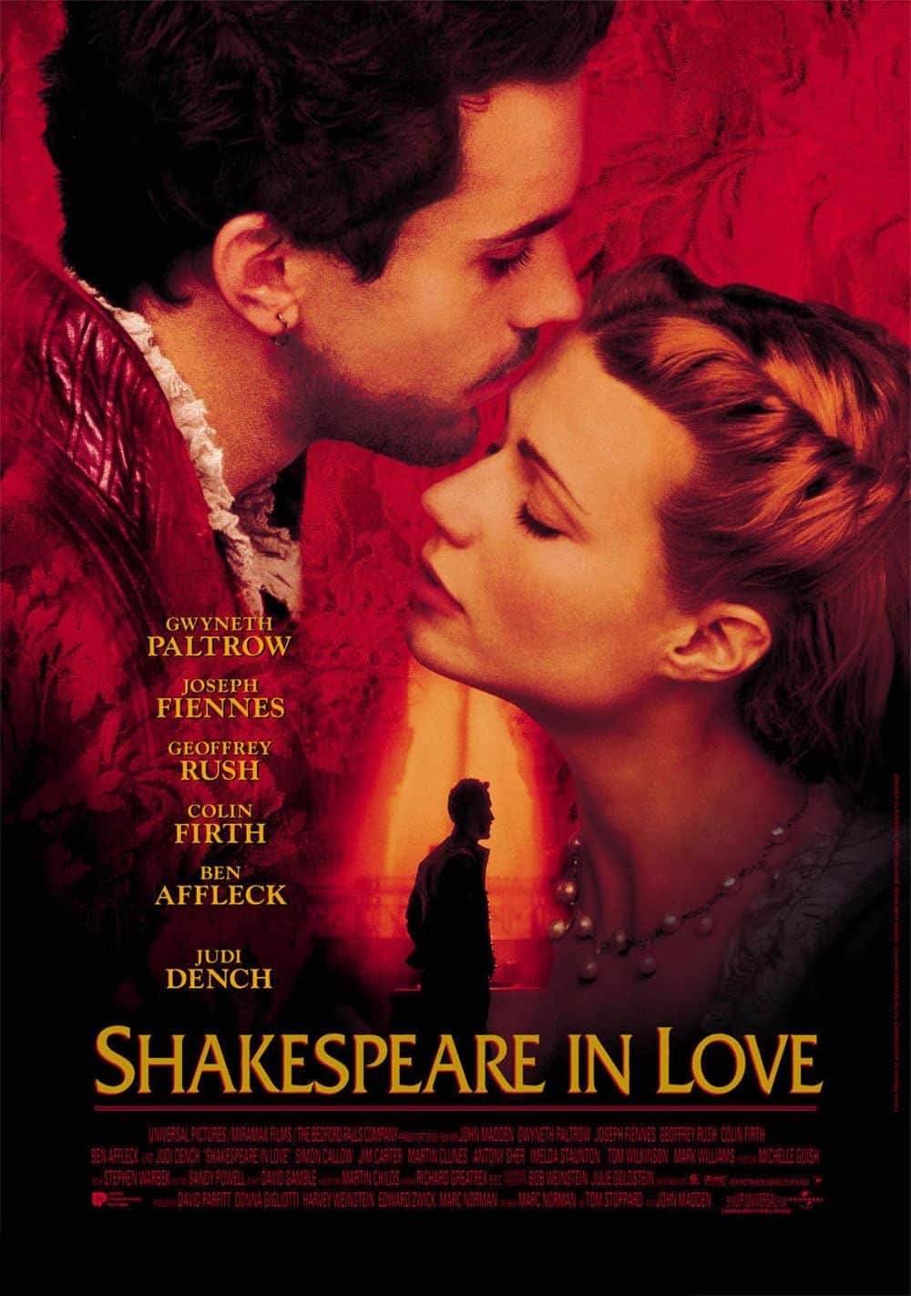 Joseph Fiennes y Gwyneth Paltrow en Shakespeare enamorado
