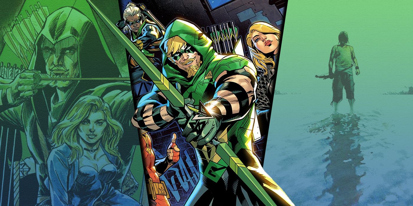 Imagen dividida de diferentes razas en los cómics de Green Arrow.