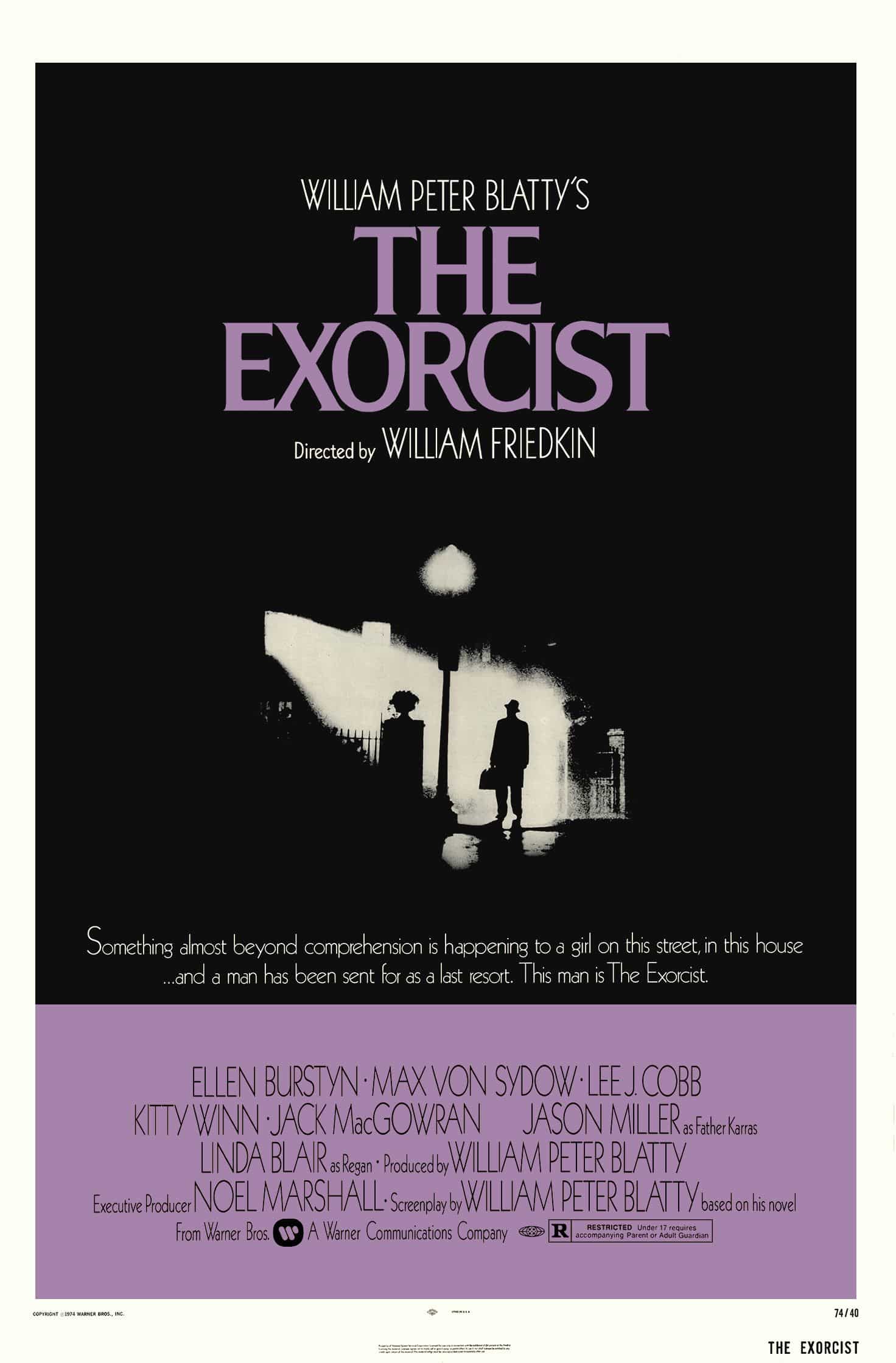 Cartel de la película El exorcista.