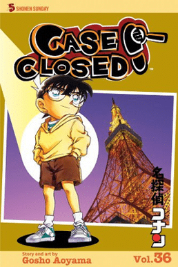 Póster de portada del manga Case_Closed (1994)