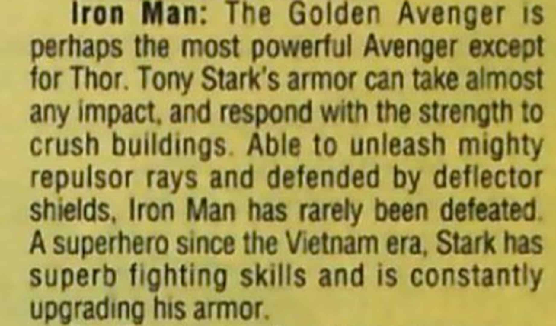 Foco en Iron Man
