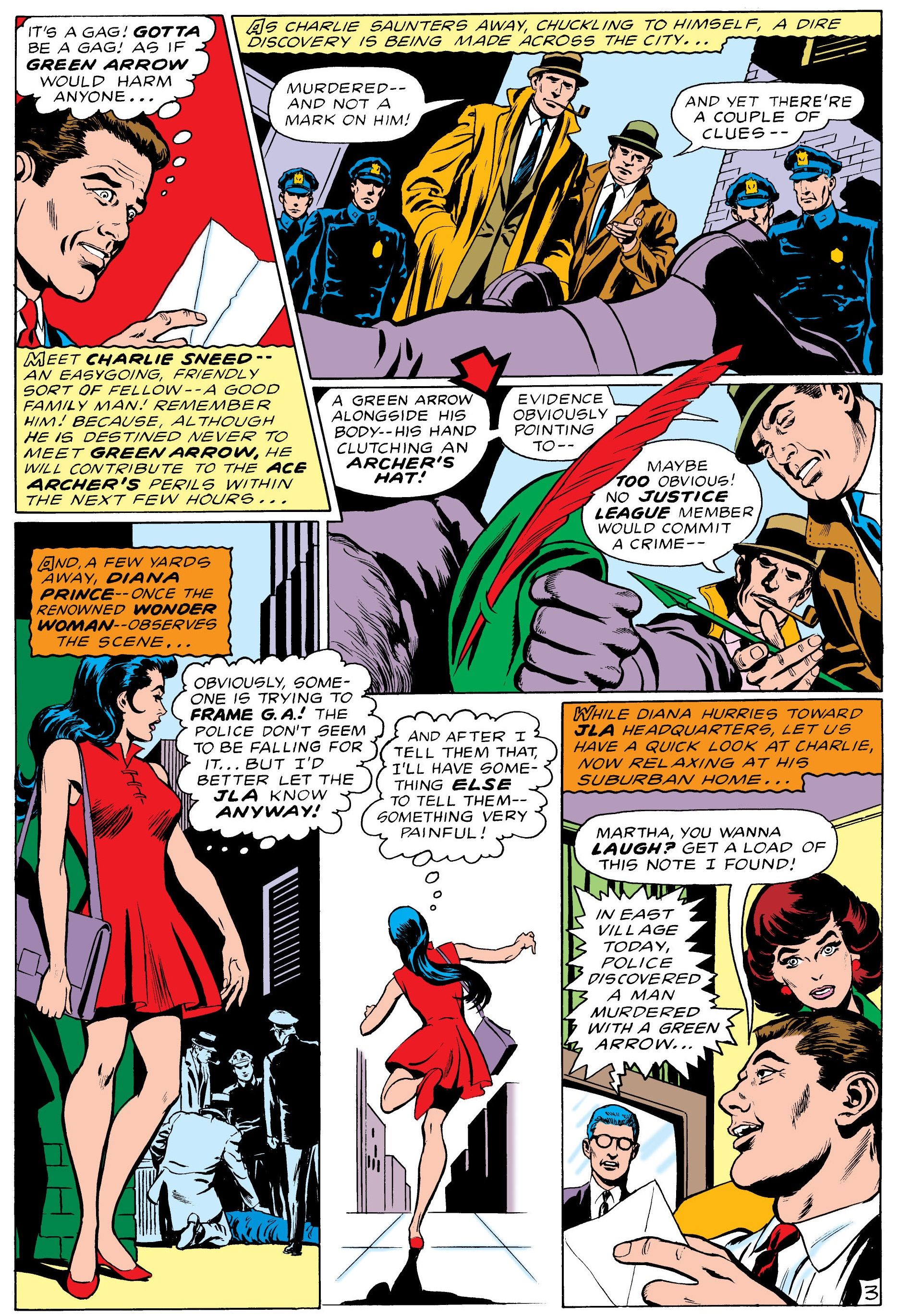Diana se entera de que Green Arrow está acusada de asesinato
