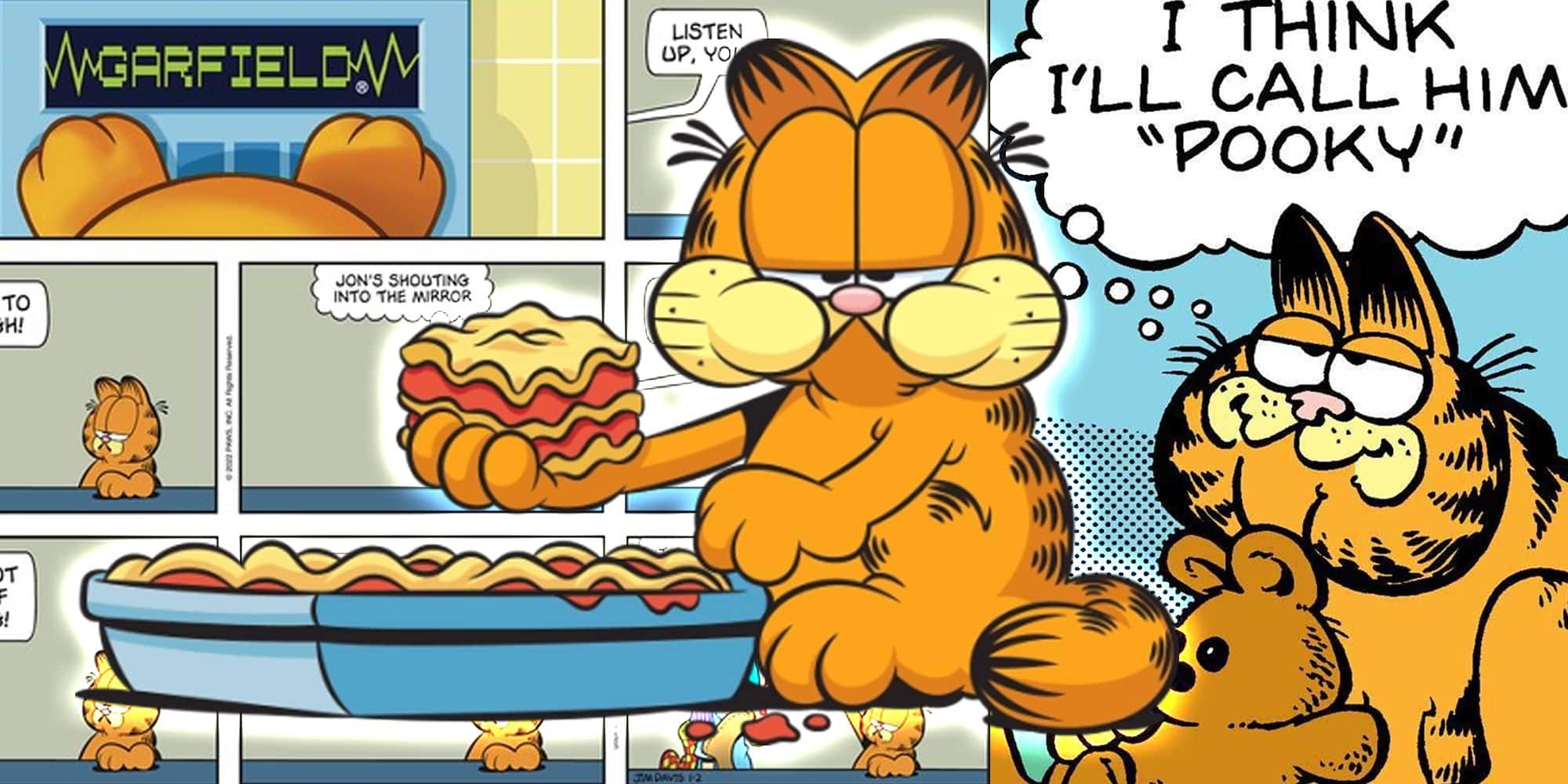 Collage de dibujos animados de Garfield