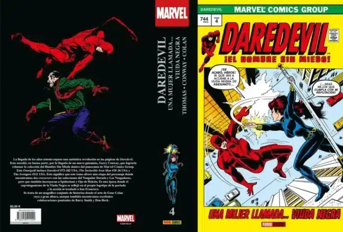  Revisión de Marvel Gold.  Daredevil 4 - Una mujer... una mujer llamada Black Widow

