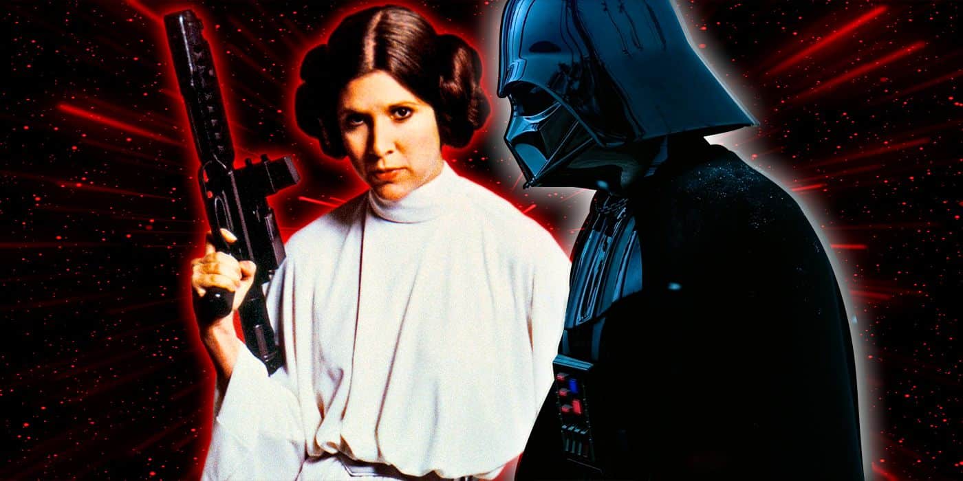 Imagen personalizada de la Princesa Leia y Darth Vader de Star Wars