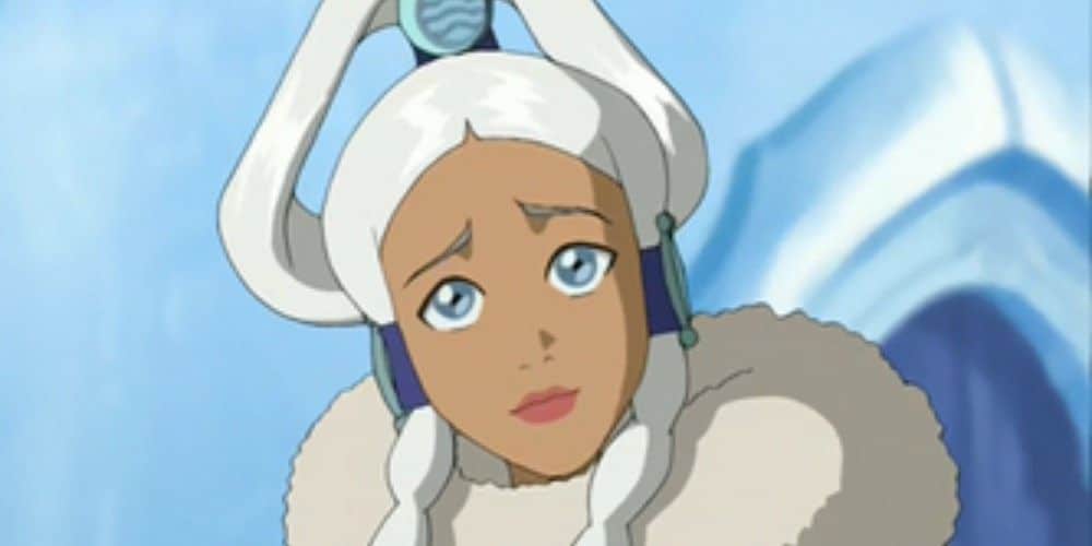 La princesa Yue de Avatar: The Last Airbender parece preocupada.
